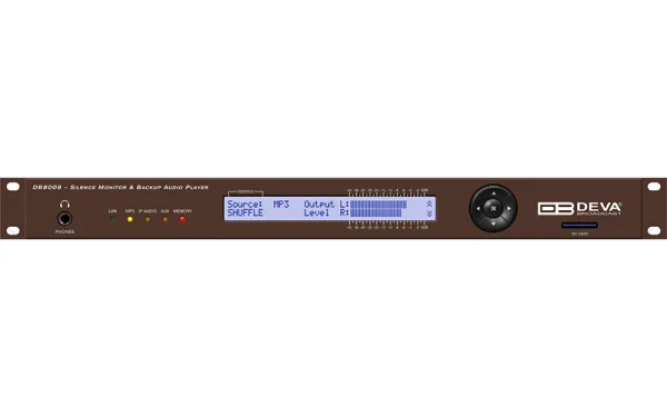 DEVA DB8008 – Silence Detector & Backup Audio Player for Broadcast