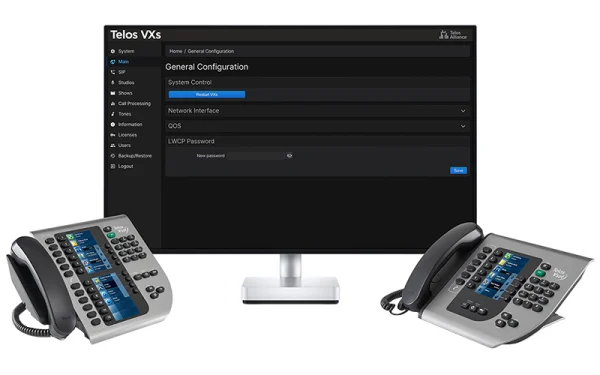 The Telos VXs VoIP System for TV is the ultimate next-generation phone system for modern television broadcasting.