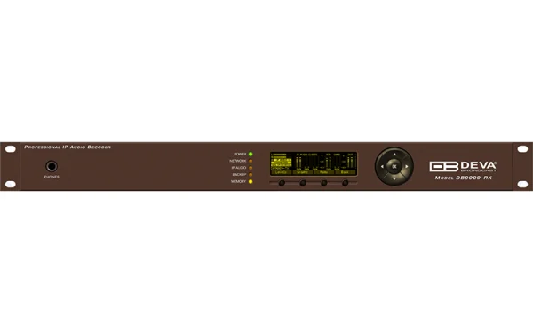 DEVA DB9009-RX –DEVA DB9009-RX/MPX IP Audio Decoder for Reliable Broadcast Streaming