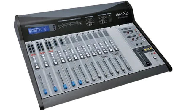 The Solidyne 2600 Digital Console is a compact, powerful mixing solution designed specifically for professional radio studios and broadcast applications.