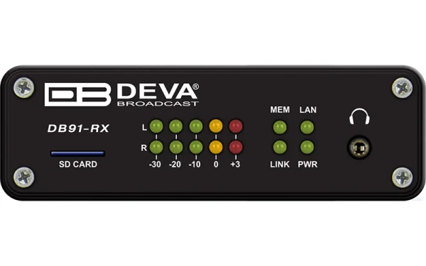DEVA DB91-RX – Compact IP Audio Decoder for Broadcast-Grade Streaming