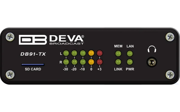 DEVA DB91-TX – Compact IP Audio Encoder for Reliable Broadcast Streaming