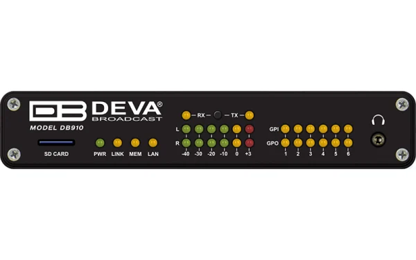 DEVA DB910 – IP Audio Encoder for Reliable Streaming & STL
