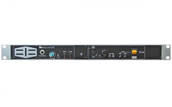The Glensound GS-FW018 is a single-channel four-wire subrack with Integrated IFB, designed for broadcast, live production, and intercom applications.