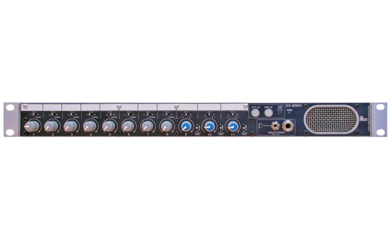 The Glensound GS-MM83 is a versatile audio monitoring unit designed for broadcast, studio, and live production environments.