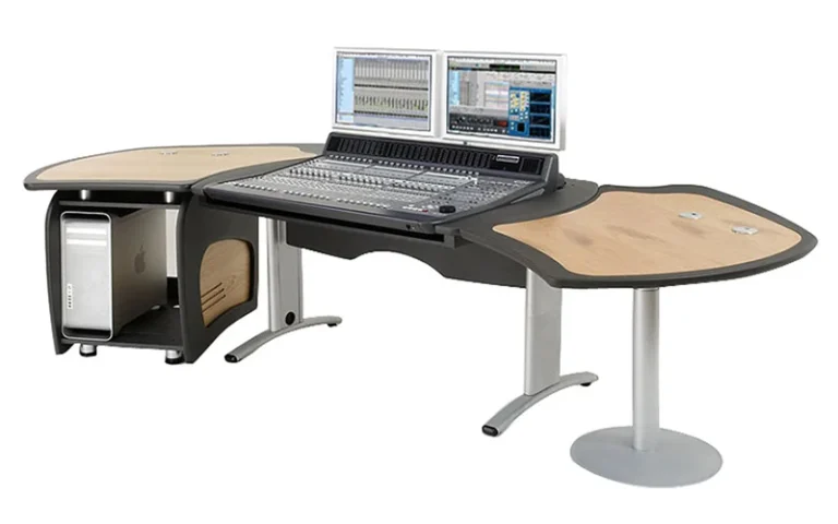 The AKA Design ProWave system is a modular desking system which holds various equipment for the audio, post, and broadcast industries.