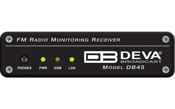 DEVA DB45 FM Monitoring Receiver – Compact 1U DSP Signal Monitor