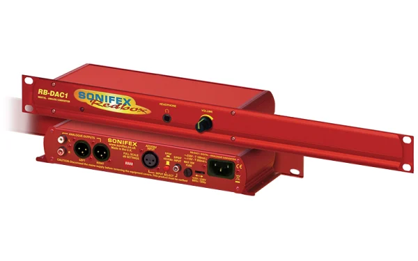 Sonifex RB-DAC1 Digital to Analogue Audio Converter Front Panel