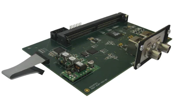The Sonifex RM-HD1 expansion board allows the monitoring of embedded non-encoded linear PCM audio channels within an 3G/HD/SD-SDI video signal.