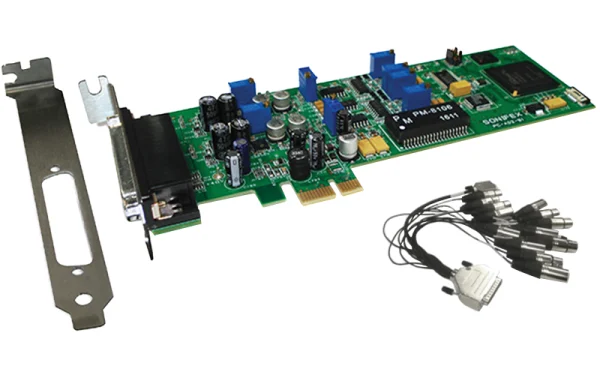 The Sonifex PC-AD2 is a professional half-height PCIe sound card designed for dual stereo analogue input/output and dual stereo AES-3 digital input/output.