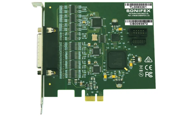 The Sonifex PC-AUR44 is a professional quality 4 stereo input and 4 stereo output analogue PCIe audio card.