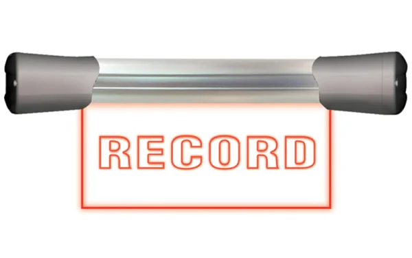 The Sonifex LD-20F1REC sign itself contains the control electronics, and RGB LEDs are used, so the signs can be simply configured onsite for your particular requirements.