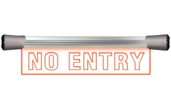The Sonifex LD-40F1NOE SignalLED range of illuminated RGB LED signs are a new range of signs designed for outside recording, on-air & production studios.
