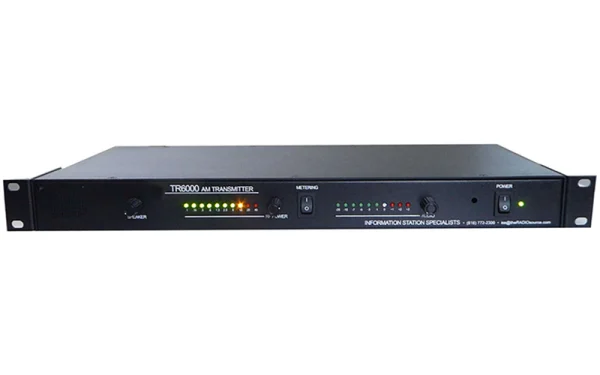 The Information Station Specialists TR.6000 HQ 5.0 is a high-performance AM radio transmitter designed to deliver powerful, clear, and dependable broadcasts over medium-range distances.