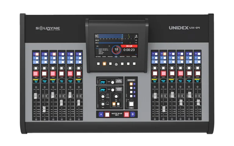 The Solidyne UNIDEX UX24 is the perfect solution for broadcasters, podcasters, and audio professionals who demand high-quality sound, flexible connectivity, and reliable performance.