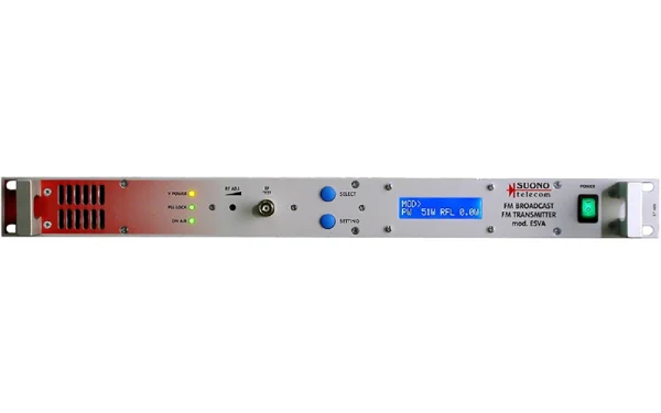 The SUONO ESVA20 FM transmitter is designed for broadcasters who need a reliable, cost-effective, and high-quality transmission solution.