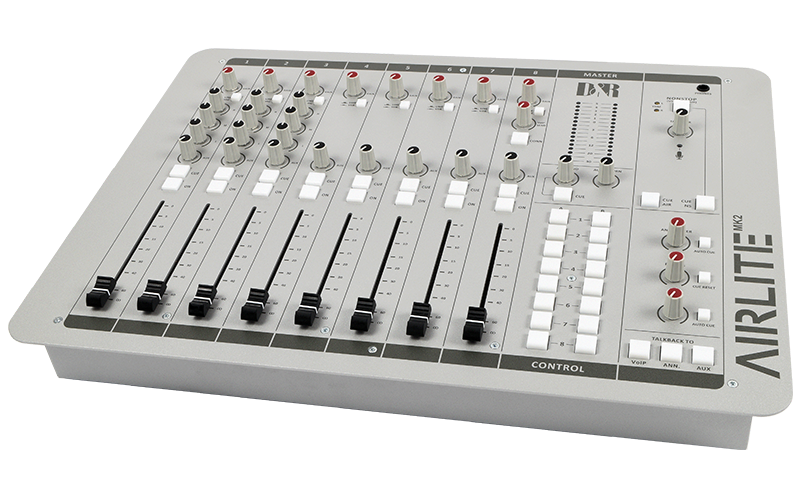 The D&R AIRLITE-USB MK2 is a broadcast on-air and production mixer aimed at environments such as community radio stations, internet radio, RSLs or commercial radio.
