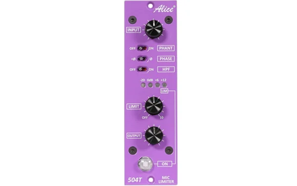 alice 504t mic pre front