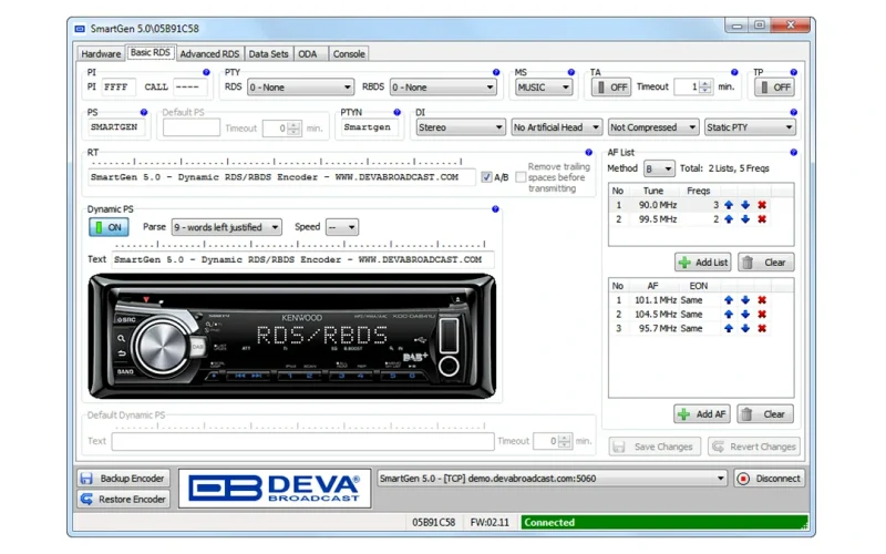 deva smartgen 50 interface
