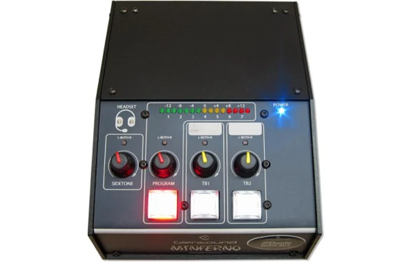 The Glensound MINFERNO/2 is a new, smaller, and even easier to use version of our exceptionally popular Inferno network audio commentary box.