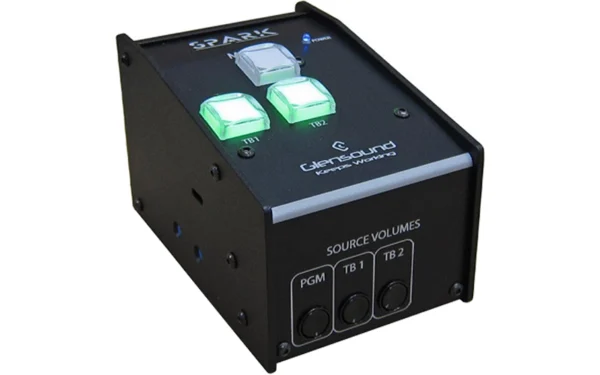 Designed for single users, the Glensound SPARK 2 offers 2 talkback circuits and full integration with GlenController for remote control and monitoring.