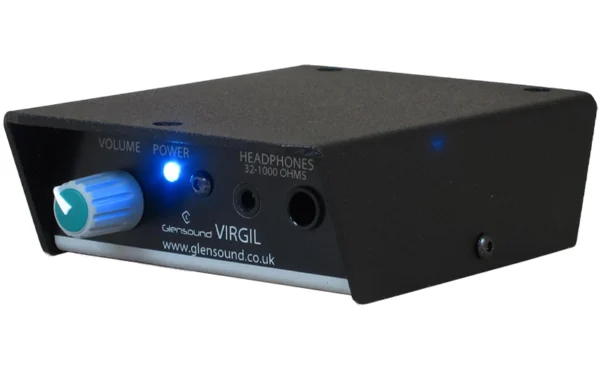The Glensound VIRGIL is a professional Dante networked headphone amplifier, designed for broadcast, live production, and studio environments.