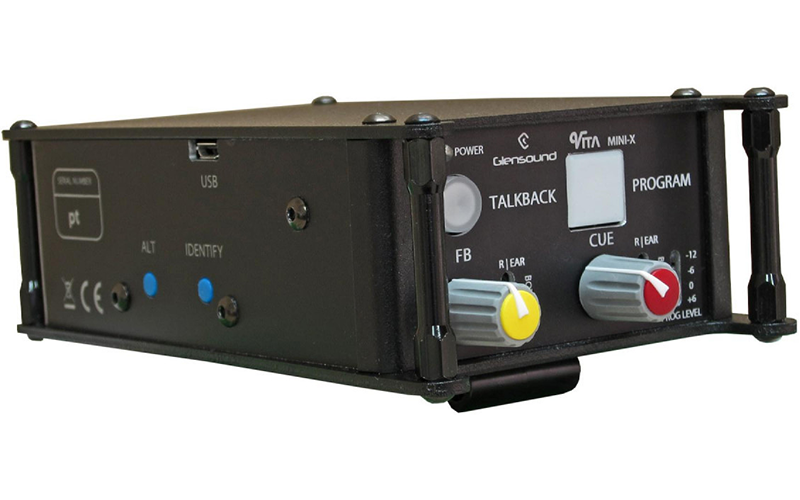 The Glensound VITA Mini is a very powerful Dante® network audio interface, in a compact belt pack style.