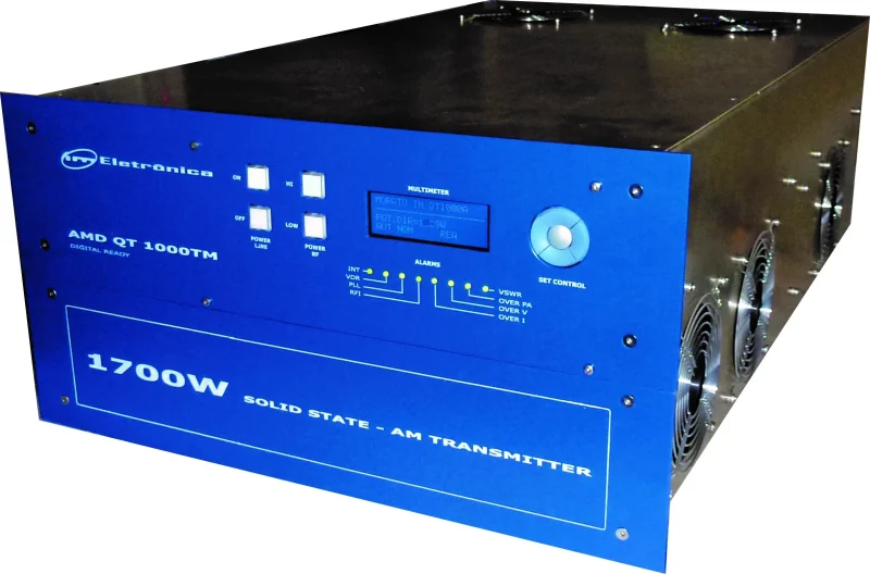 The IM Eletronica IMQT 1000 transmitter offers exceptional functionality and flexibility, tailored to meet the needs of modern broadcasters.