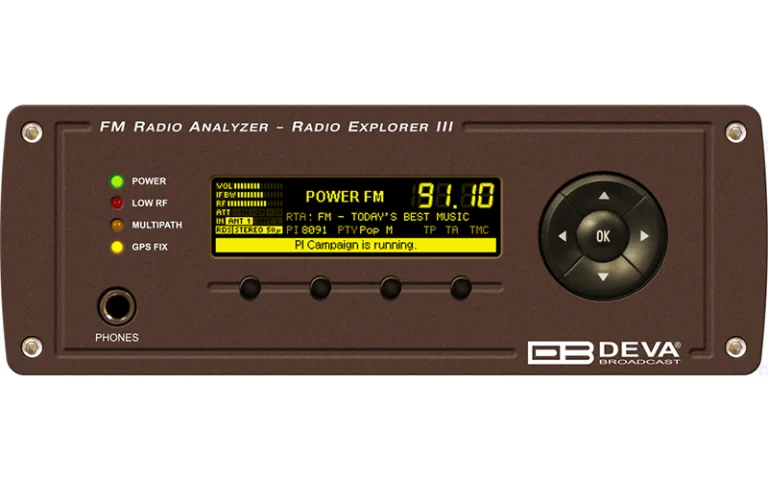 DEVA Radio Explorer III FM – Handheld FM Signal Analyzer with GPS Logging