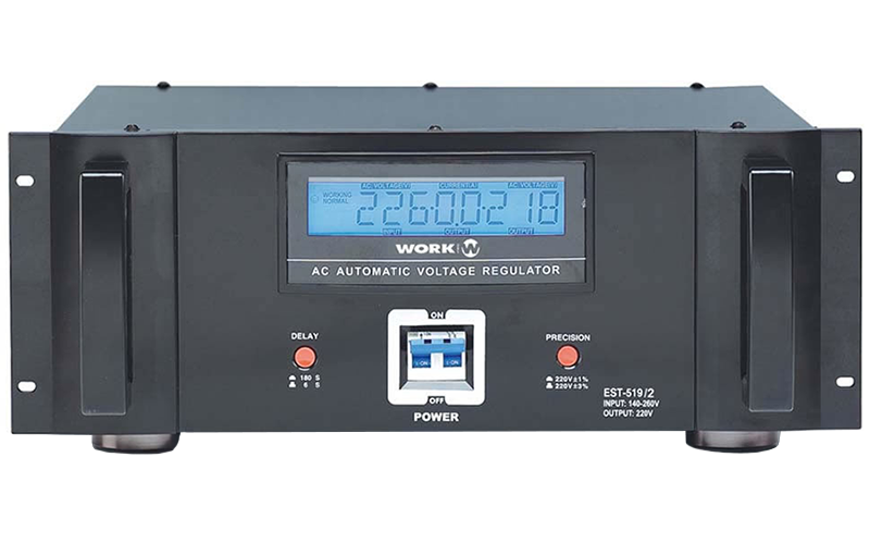 The Work Pro EST 519/2 maintains a constant output supply, as long as the input voltage supplied is in a range of 140 to 250V with a maximum load of 22A.