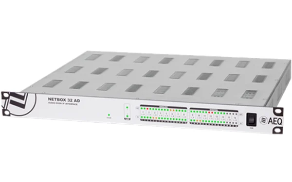 AEQ Netbox 32 AD | 32-Channel AoIP Audio Interface