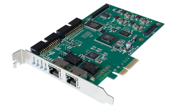 The MARIAN Clara E offers a cost-effective solution for up to 512 bidirectional Dante channels, all in the smallest space possible—only one PCIe-slot width.