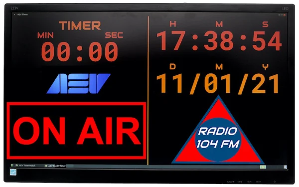 The AEV Studio Watch Timer is an ideal and elegant accessory designed specifically for OnAir and Recorder Studios.