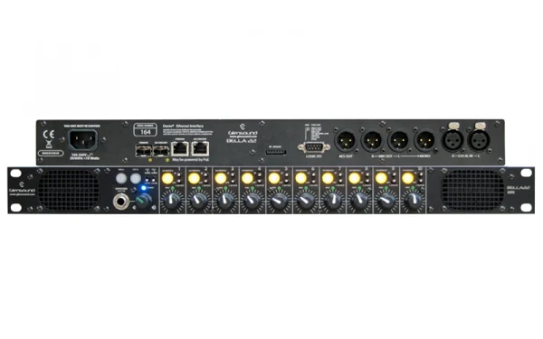 The Glensound BELLA 22 MkII is a versatile Dante/AES67 network confidence monitor, mixer, and level control unit designed for professional audio environments.
