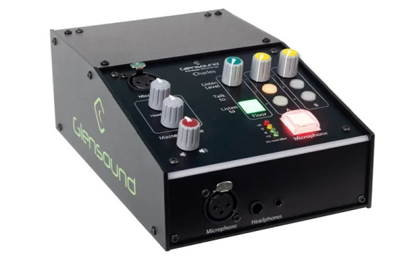 The Glensound CHARLES is a high-performance interpreters box, designed for seamless multilingual communication in conferences, broadcasts, and live events.