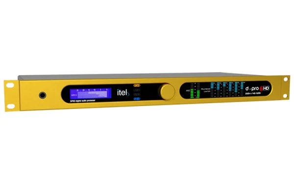 The ITEL DPRO6 HD is a digital multiband audio processor optimized for DAB+ and HD Radio broadcasting.
