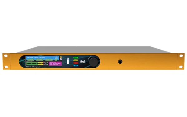 The ITEL RDX-M is an automatic changeover system between 2 composite MPX inputs and 3 MPX outputs.