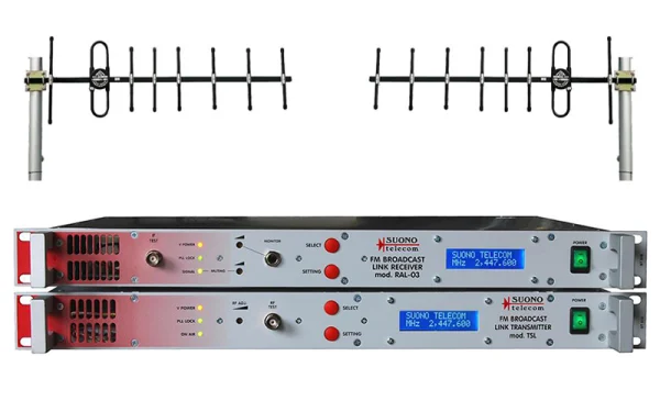 The SUONO TSG-RAG STL is a high-performance radio link system designed for FM audio signal transmission.