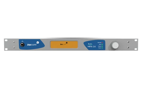 2WCOM MPX-2d dual-channel MPX-over-IP decoder for FM broadcasting