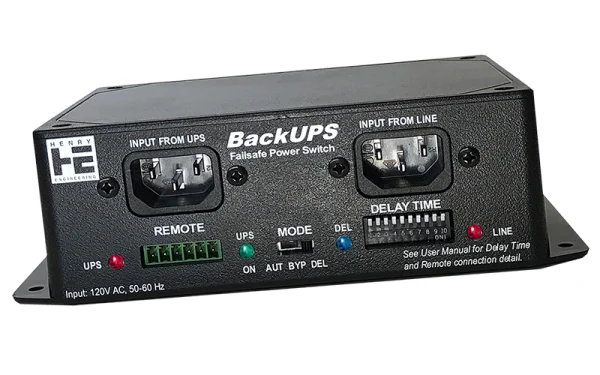 The Henry Engineering BackUPS is a cutting-edge power backup solution designed to ensure the uninterrupted operation of essential audio and broadcast equipment.