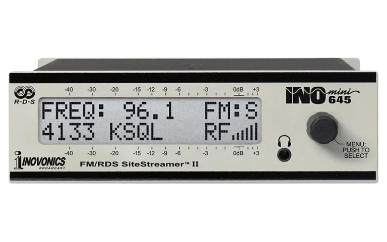 Inovonics 645 FM/RDS SiteStreamer – Remote FM Monitoring Receiver